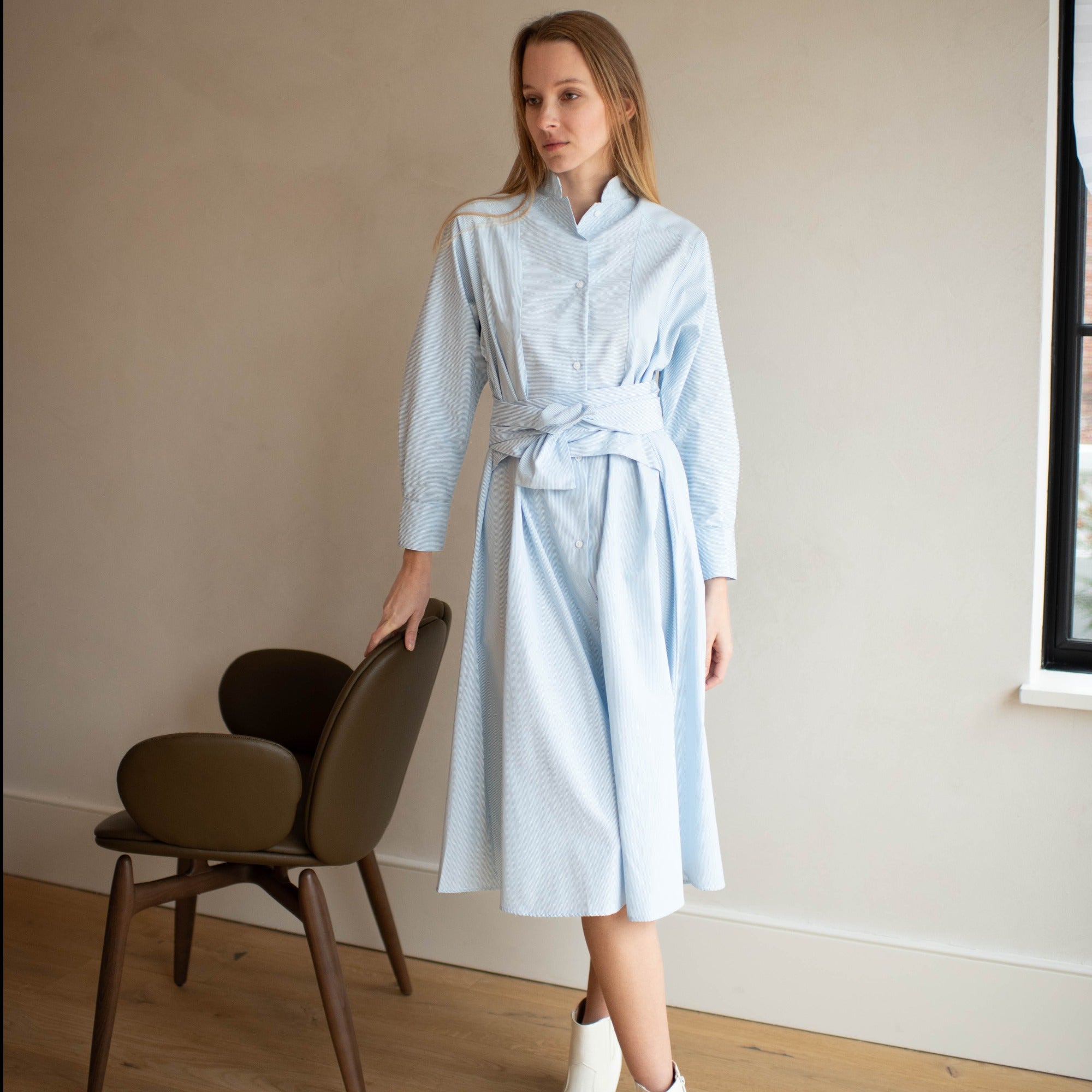 La Ville Dress| Soft Blue [Final Sale]