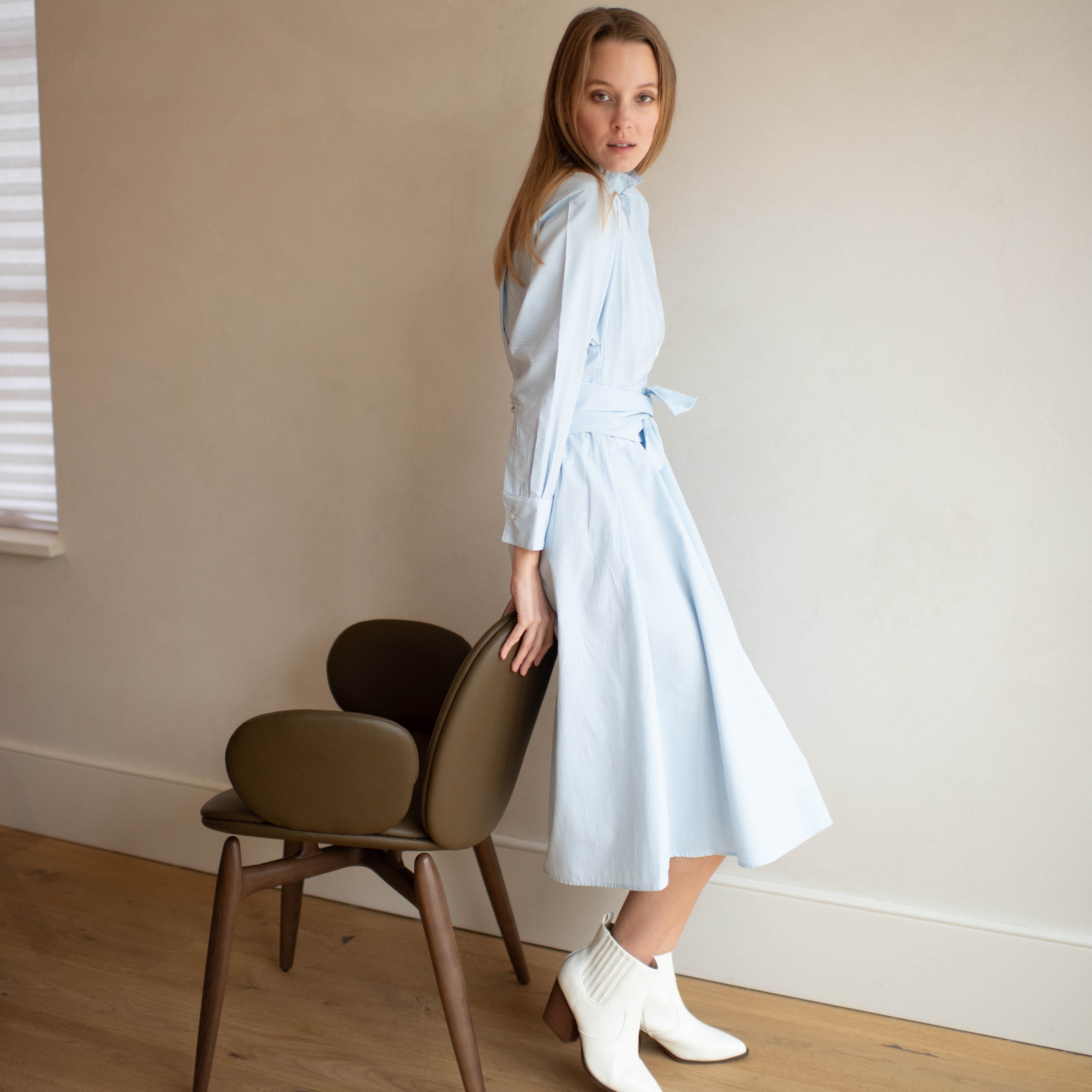 La Ville Dress| Soft Blue [Final Sale]