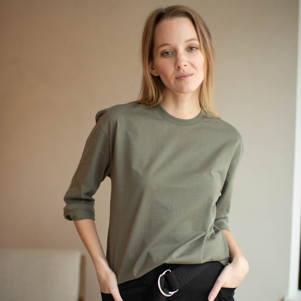 Essential Crewneck Tee | Olive Green [Final Sale]