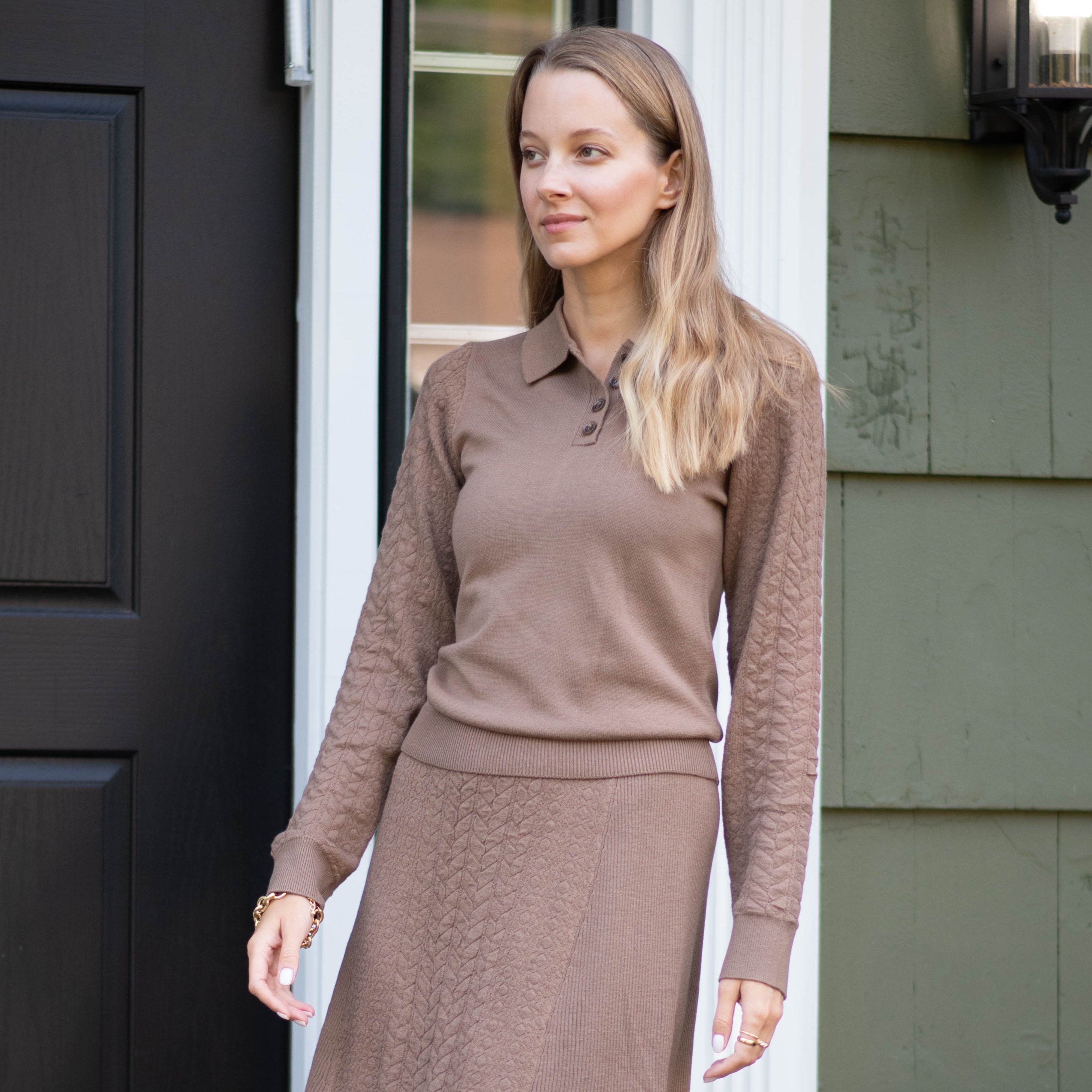 Textured Sweater | Brown [Final Sale]