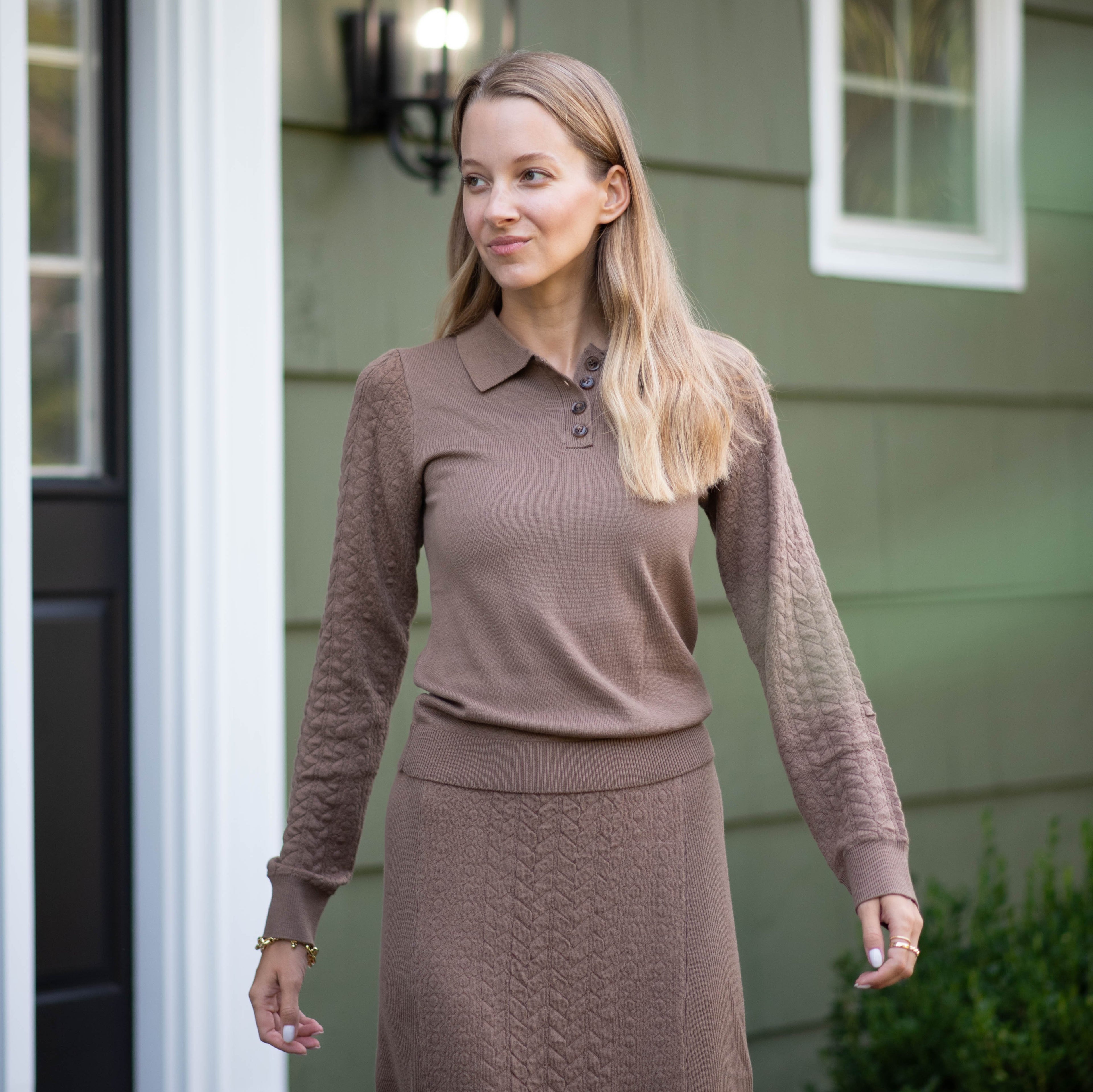 Textured Sweater | Brown [Final Sale]