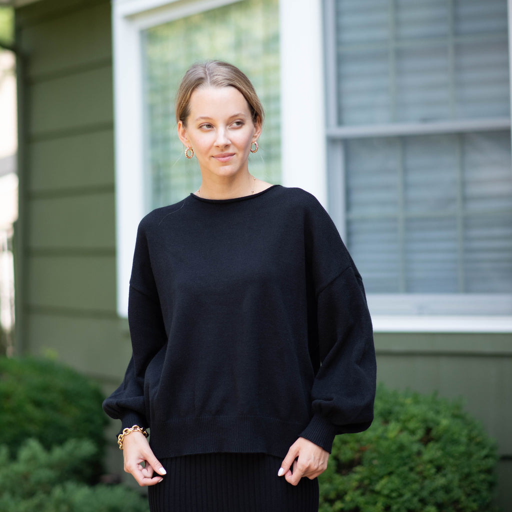 Comfy Oversized Sweater | Black