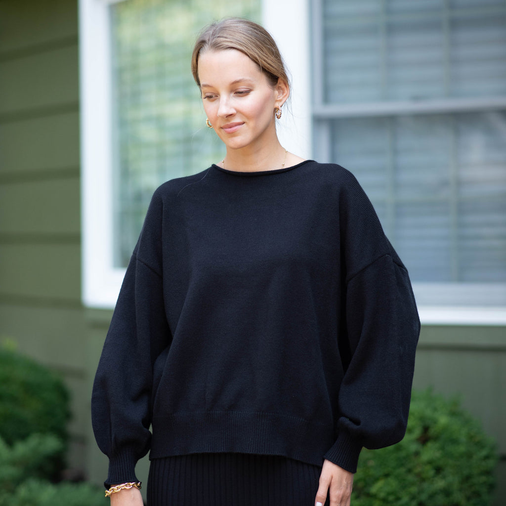 Comfy Oversized Sweater | Black