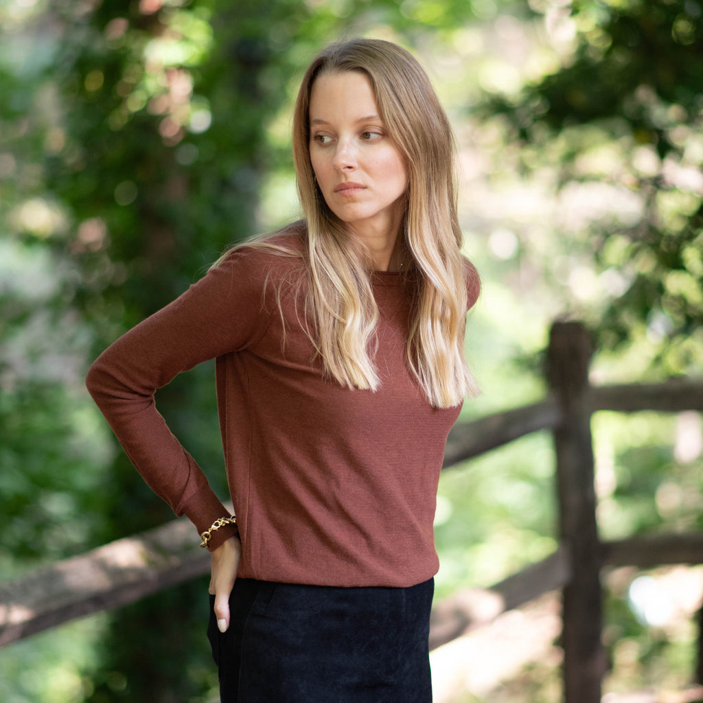 Autumn Crewneck Sweater | Rust [Final Sale]