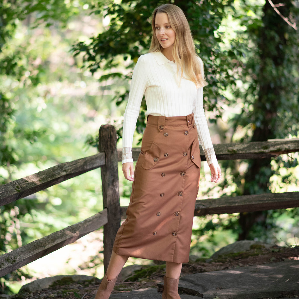 Cargo Skirt | Brown