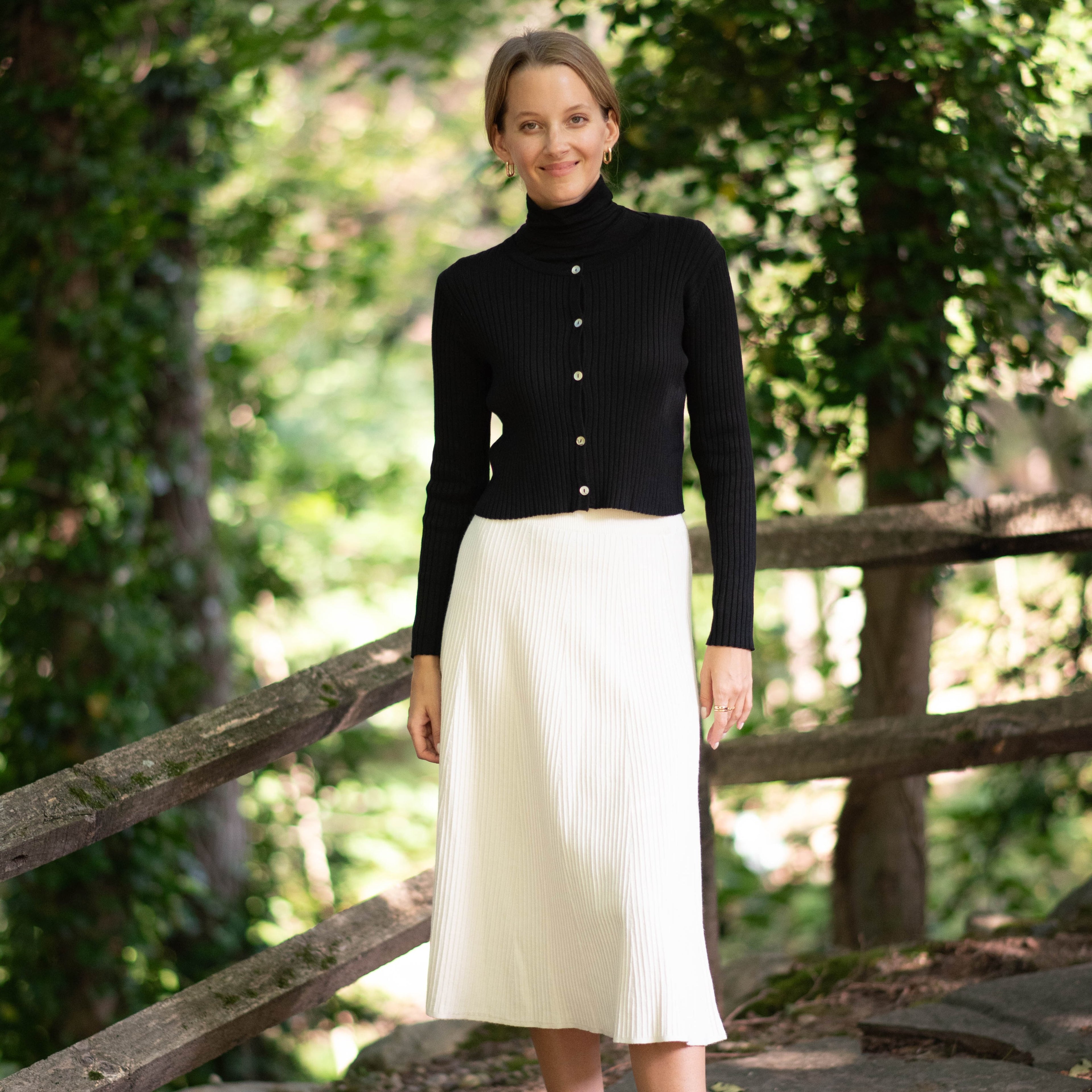 Midi Knit Skirt | Cream [Final Sale]