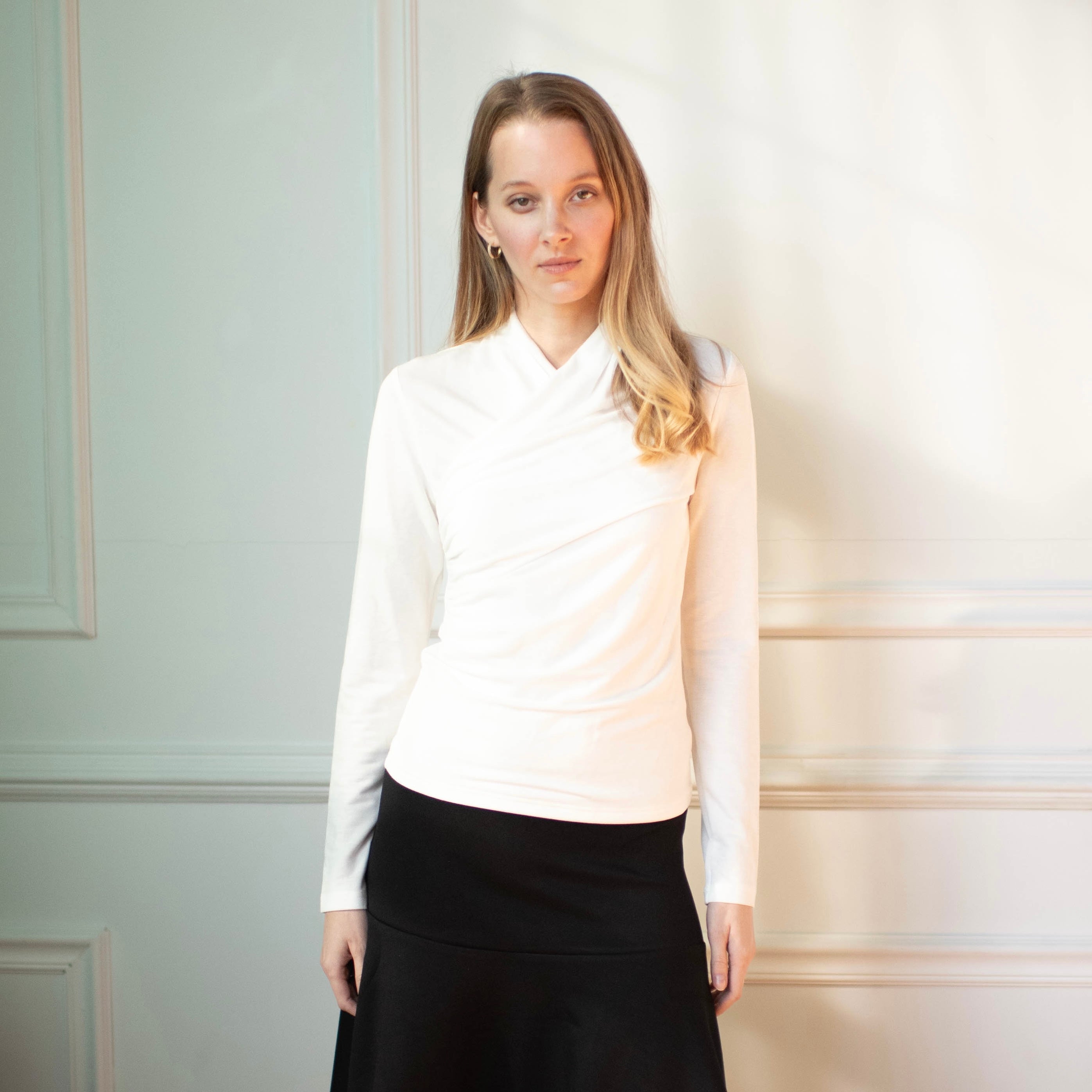 Evie Wrap Top | White [Final Sale]