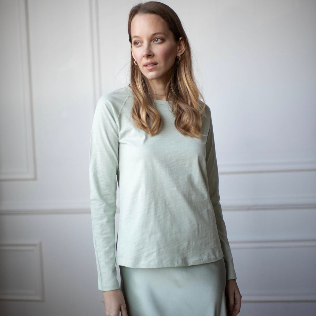 Basic Crewneck Tee | Mint (Final Sale)