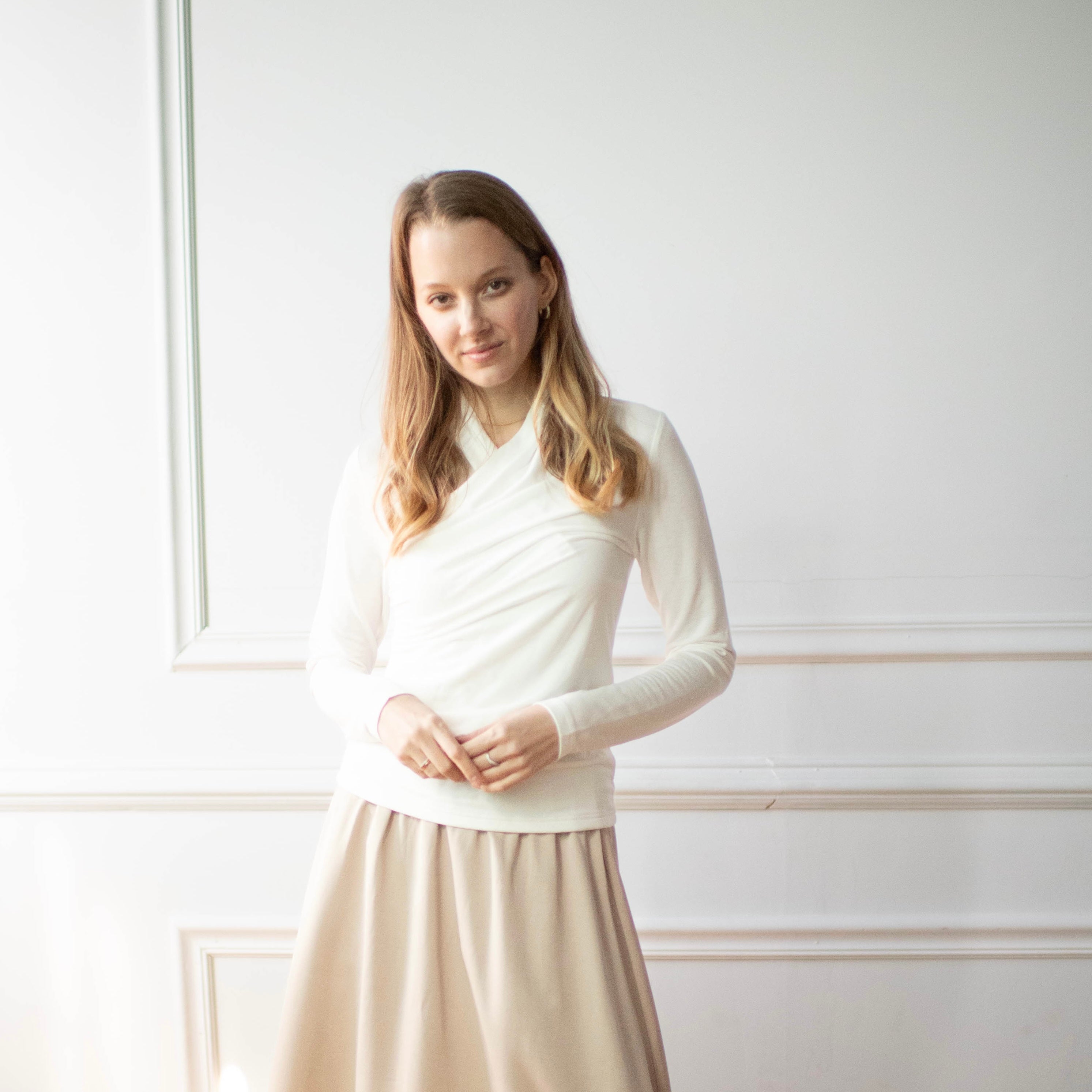 Evie Wrap Top | White [Final Sale]