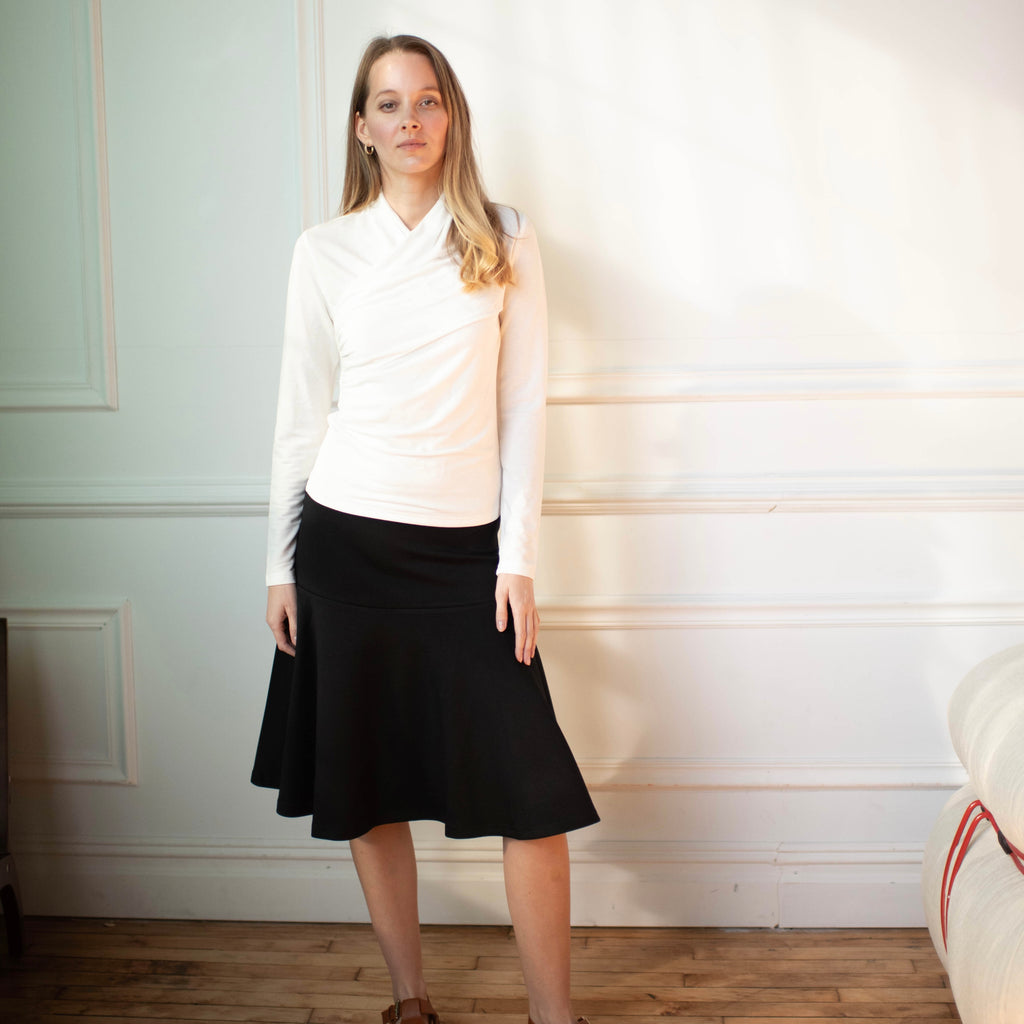 Drop Waist Skirt | Black