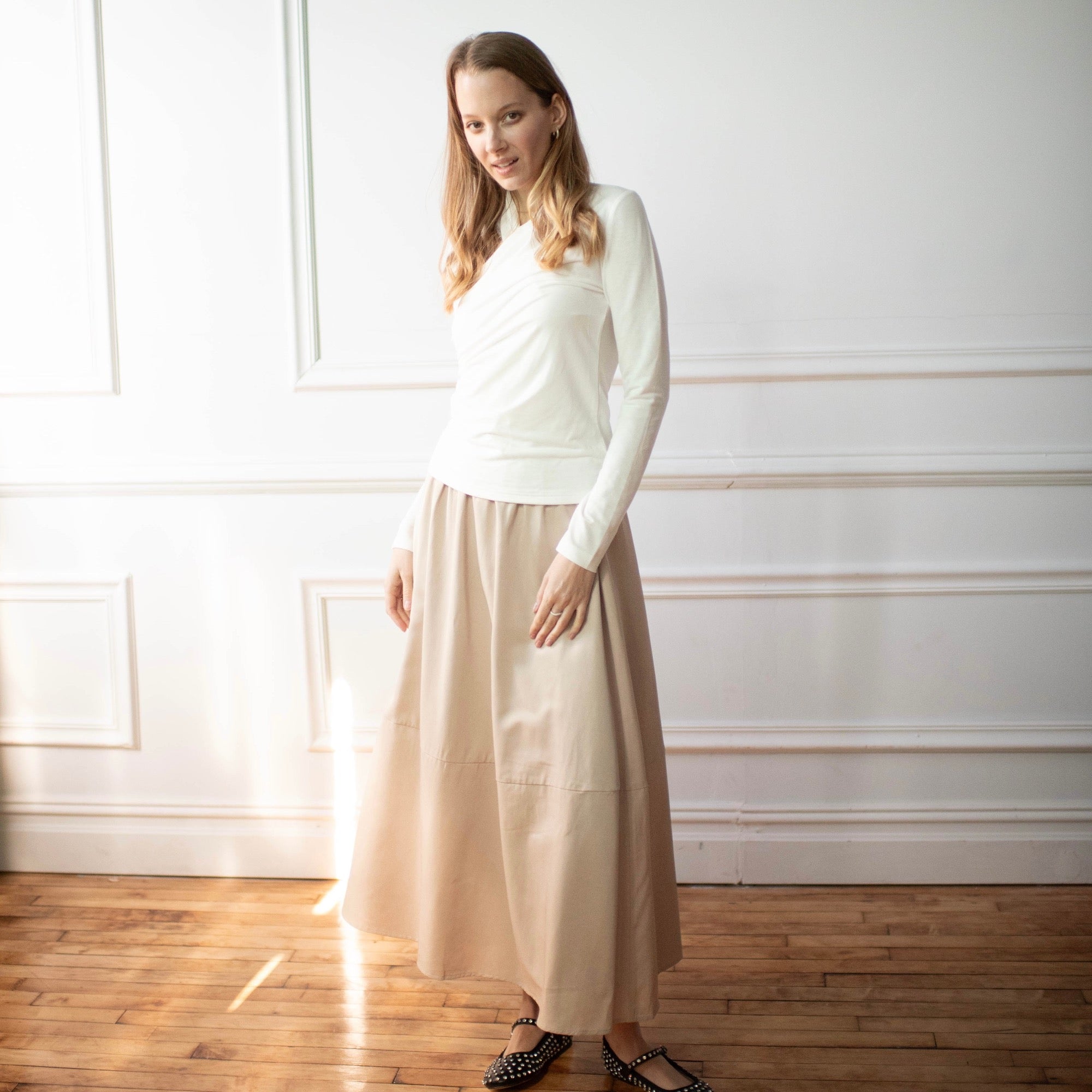 Army Maxi Skirt | Ivory [Final Sale] – C'Moi