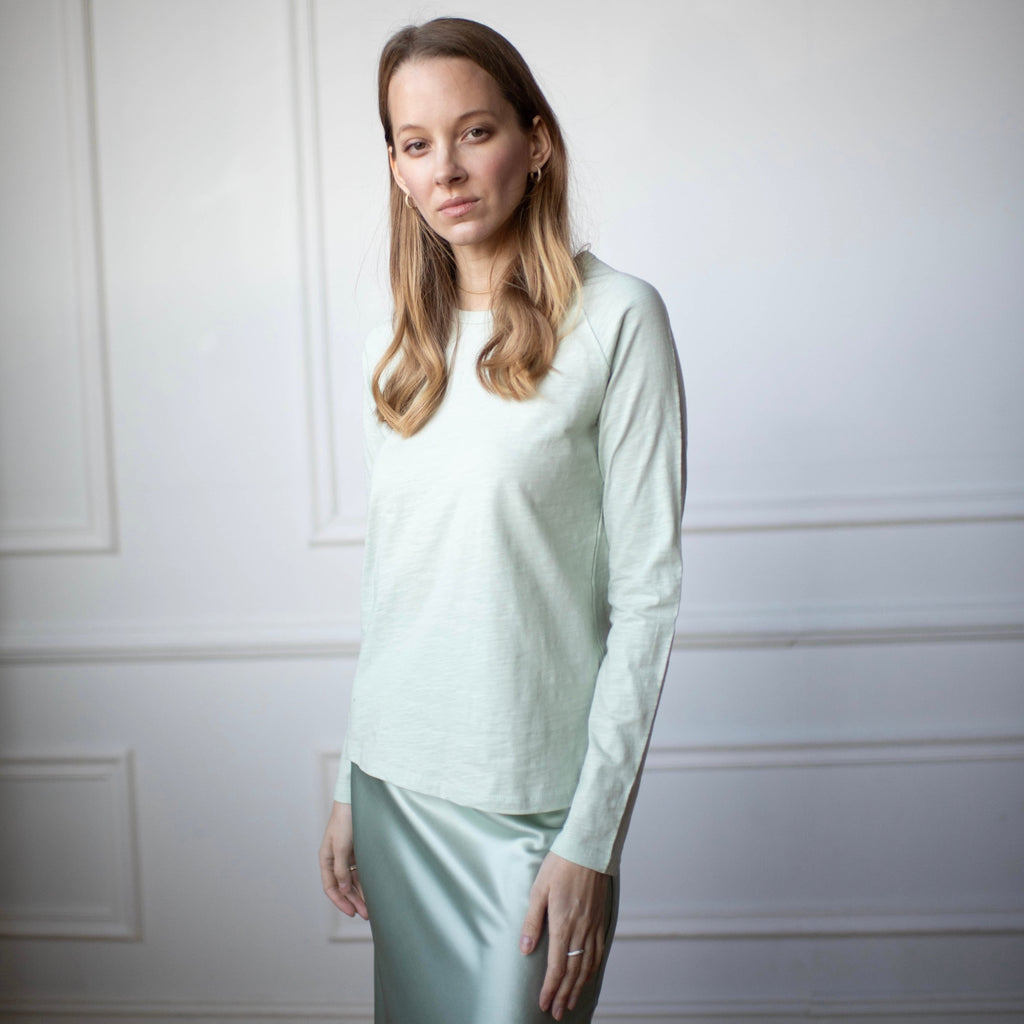 Basic Crewneck Tee | Mint (Final Sale)