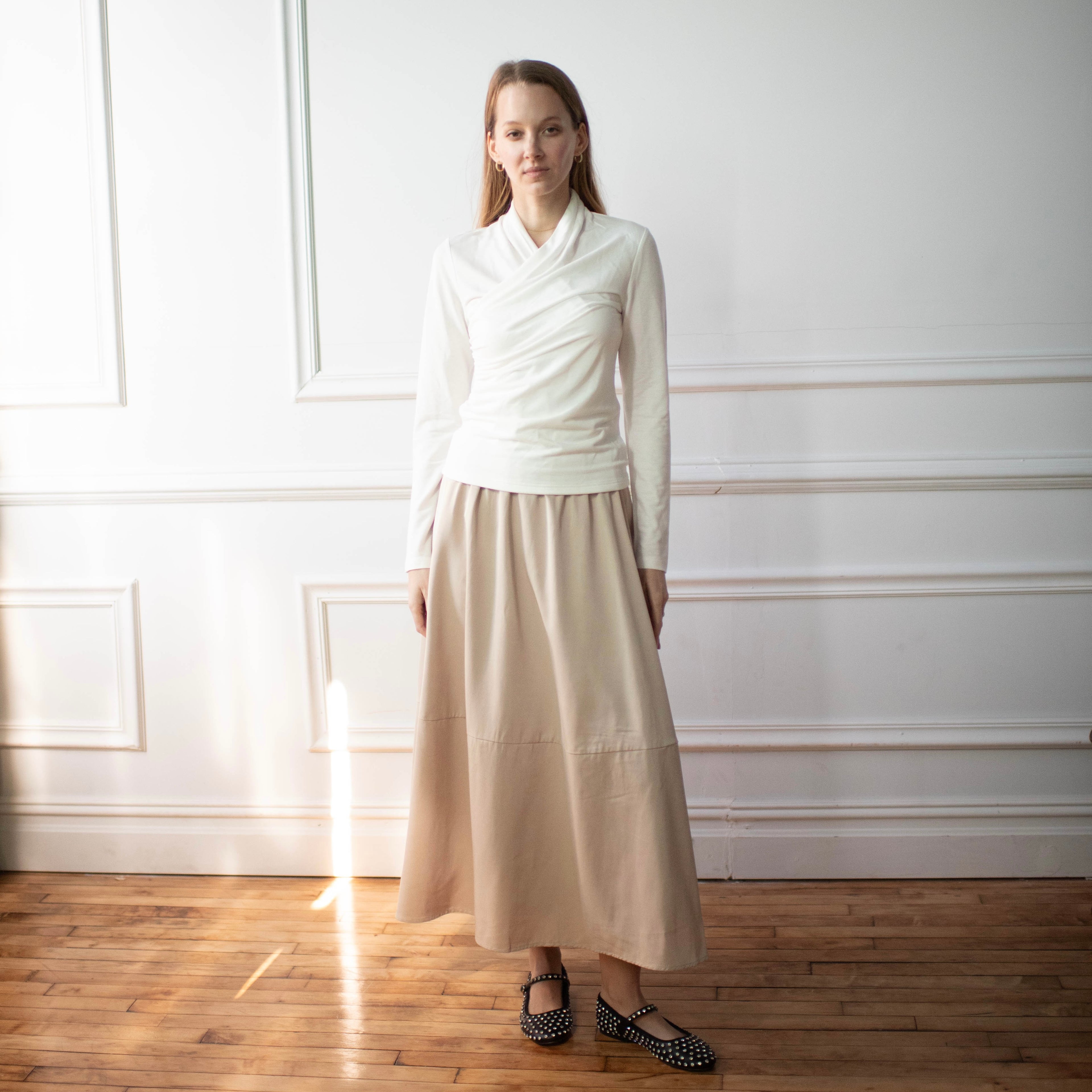 Evie Wrap Top | White [Final Sale]