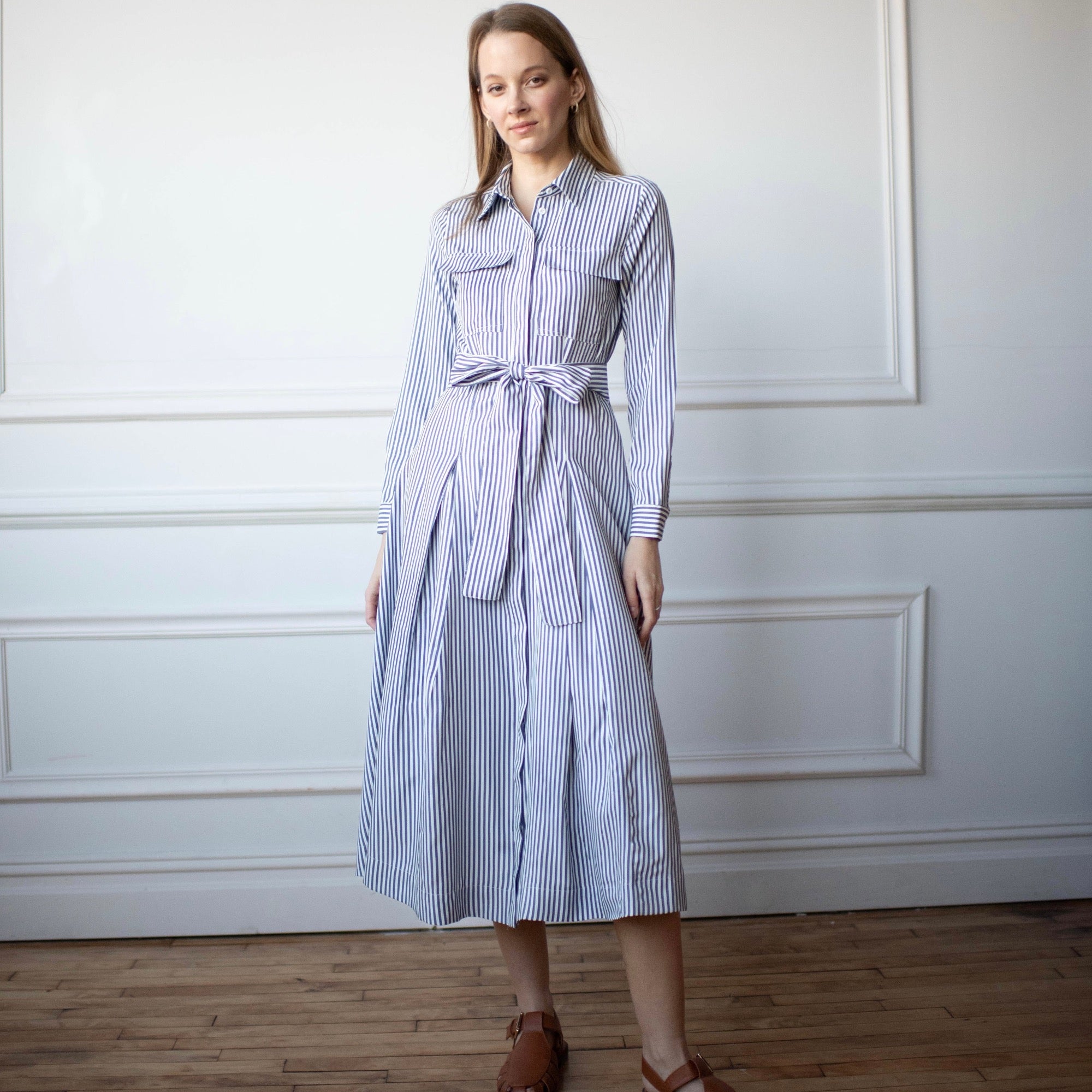 Chérie Pinstripe Dress [Final Sale] – C'Moi