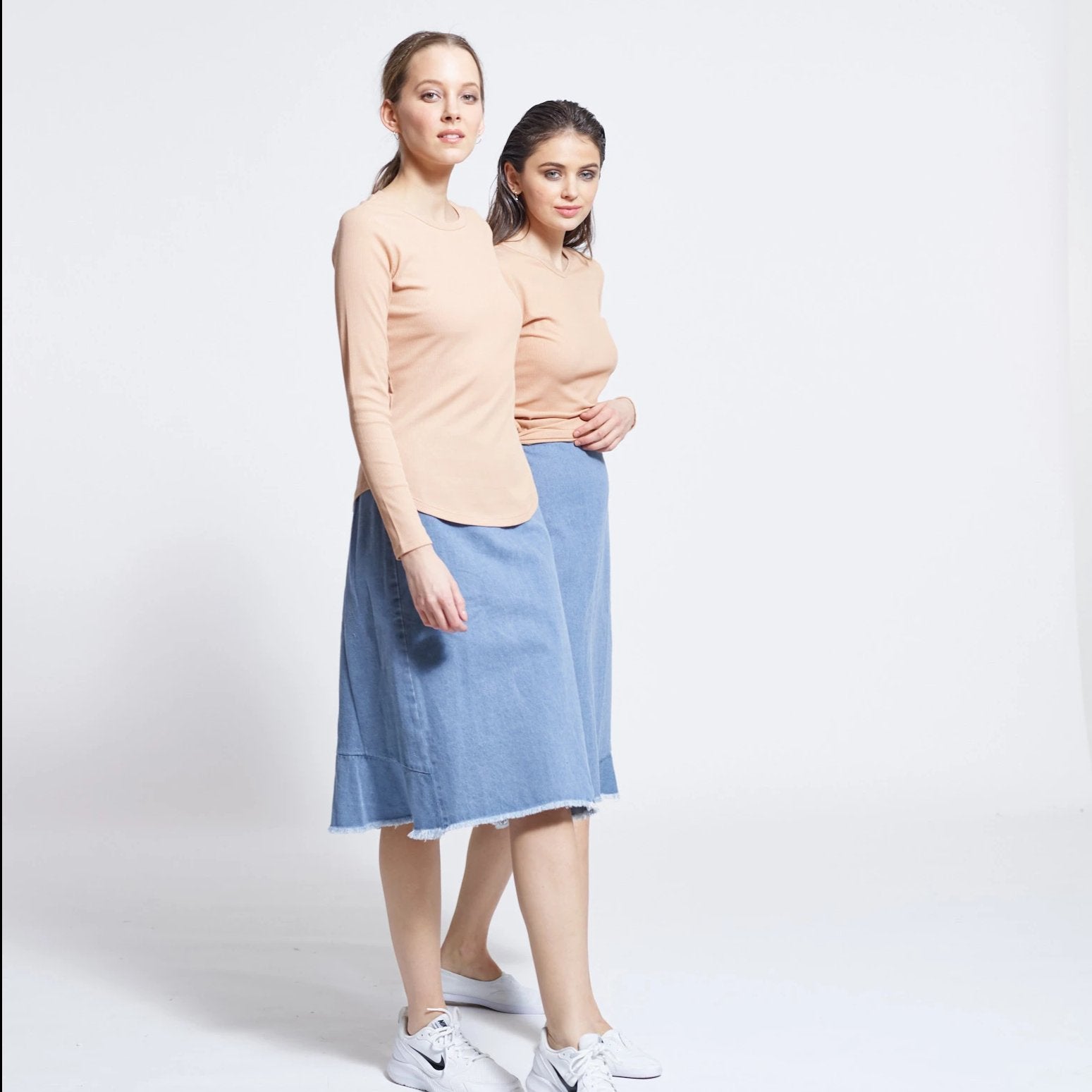 Ribbed Crewneck Tee | Oatmeal