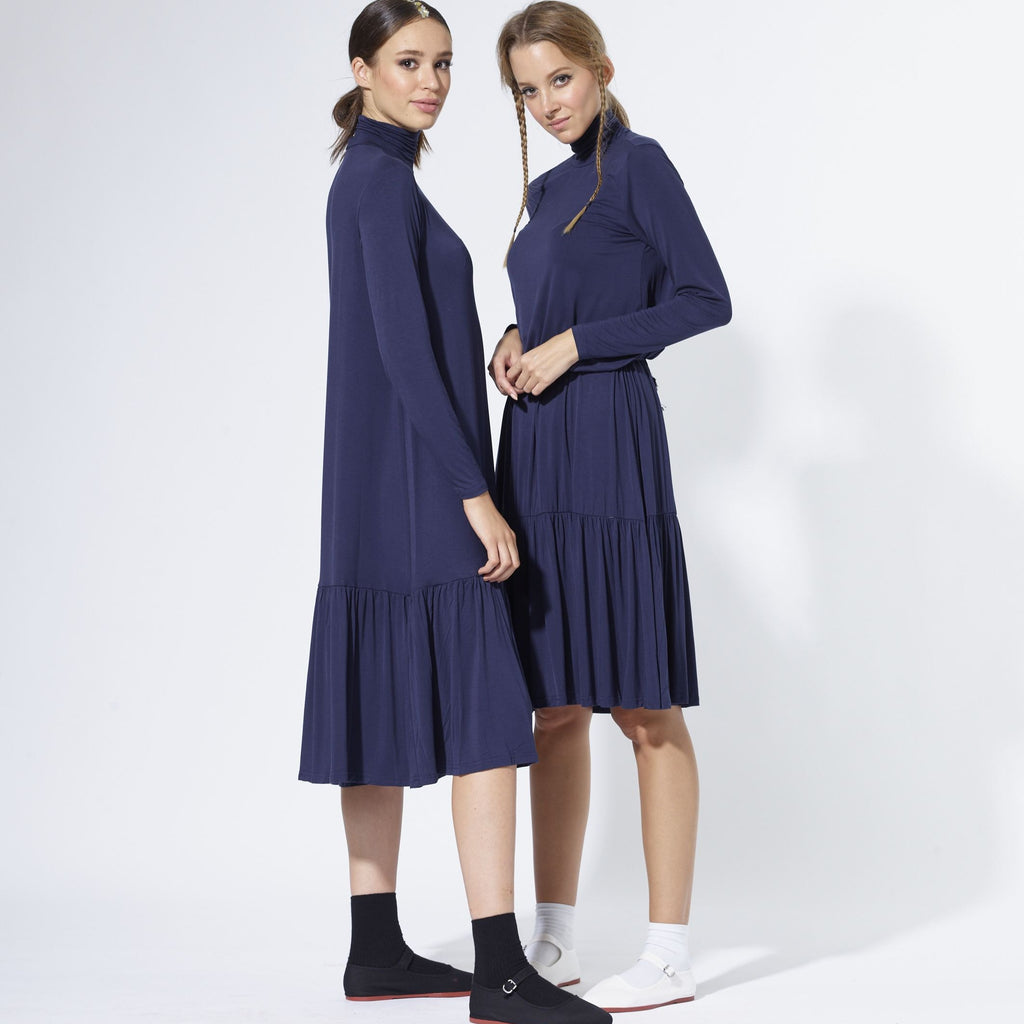 Turtleneck Dress | Navy [Final Sale]
