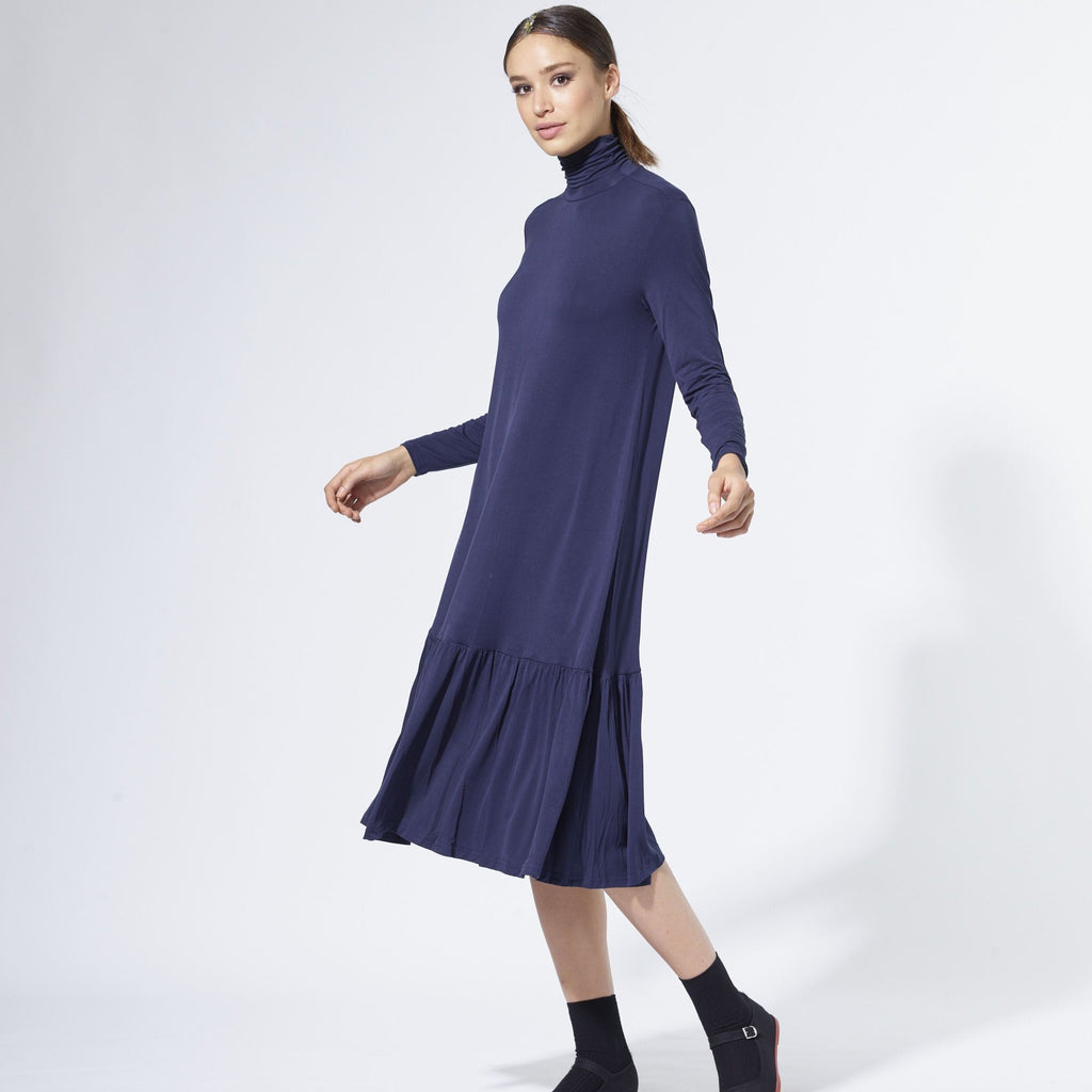 Turtleneck Dress | Navy [Final Sale]