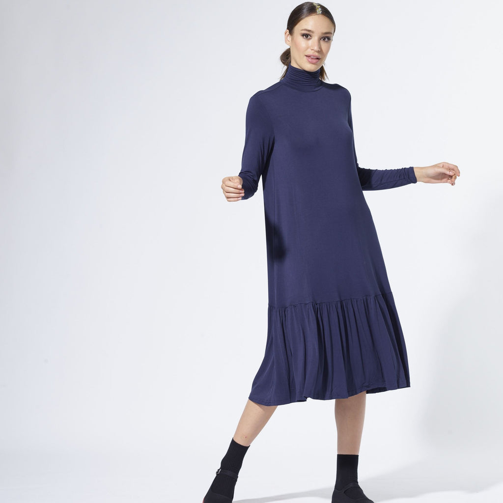 Turtleneck Dress | Navy [Final Sale]