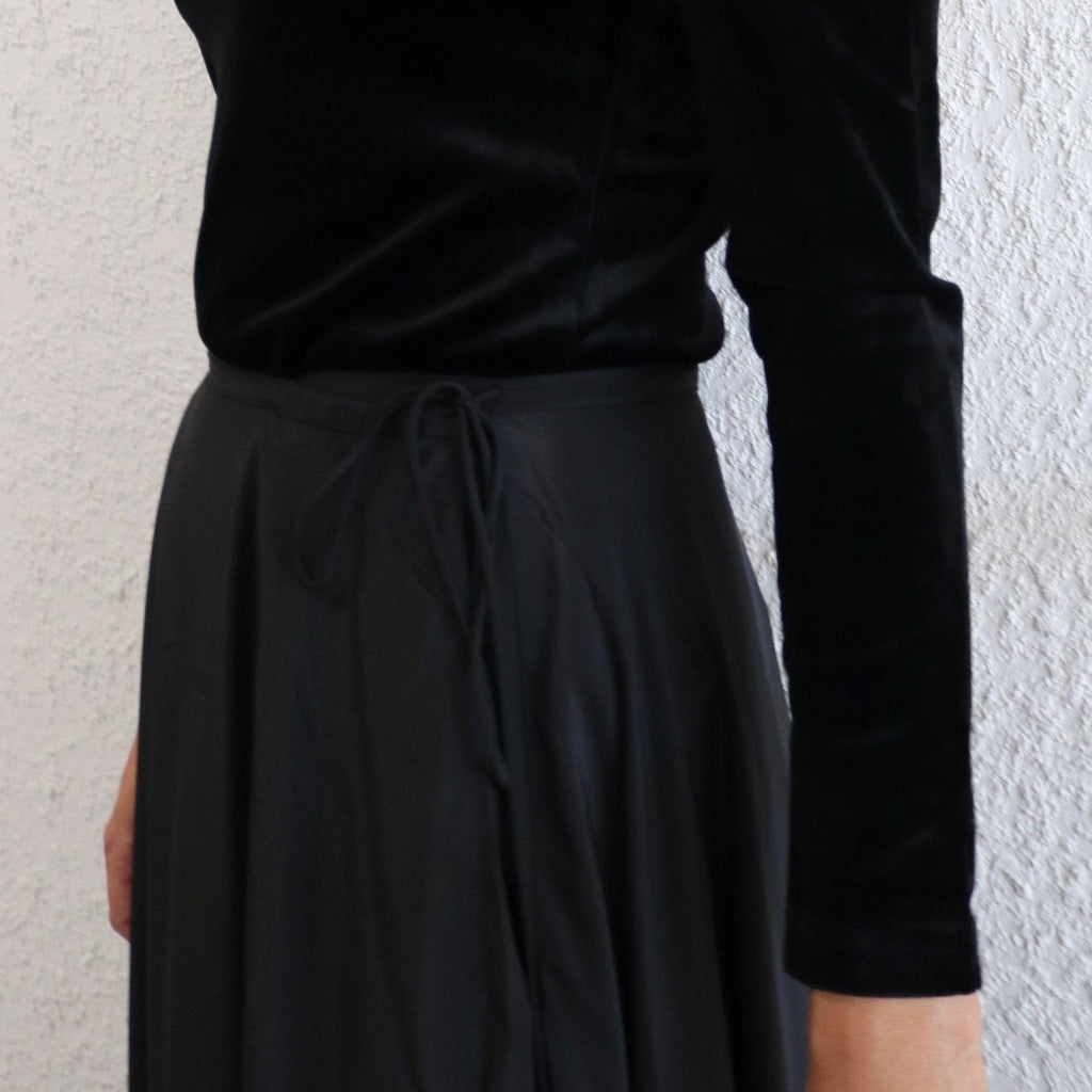 Tie Waist Skirt | Black [Final Sale]