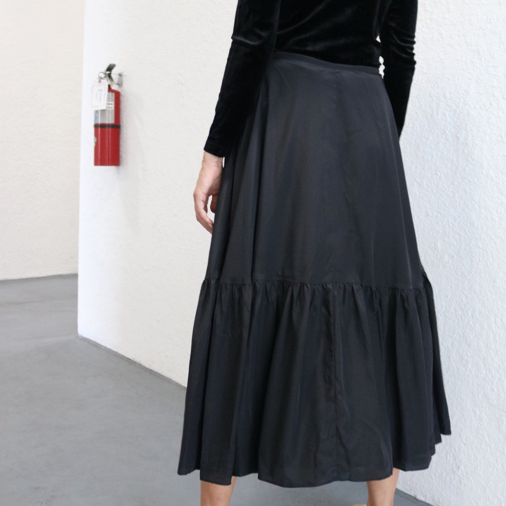Tie Waist Skirt | Black