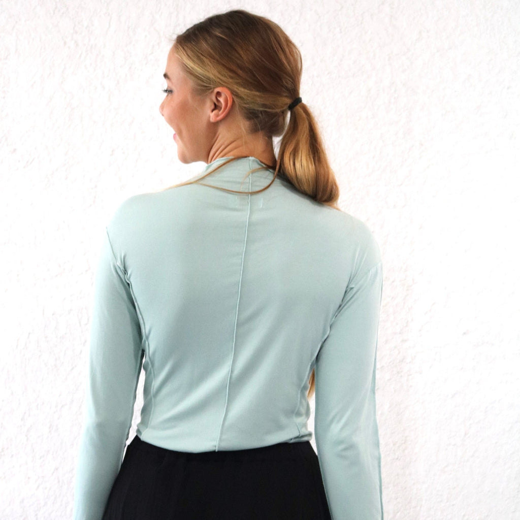 Seamed Funnel Tee | Mint  [Final Sale]