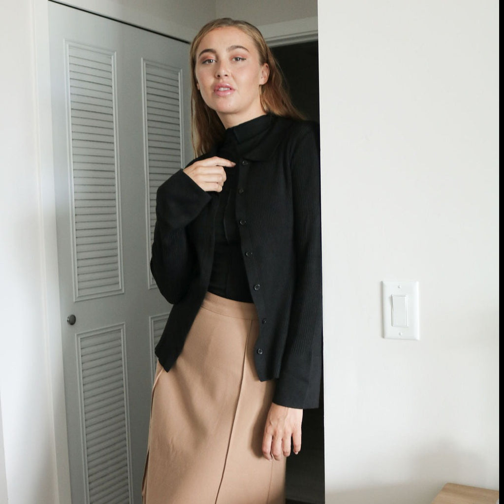 Tailored Maxi Skirt | Camel  [Final Sale]