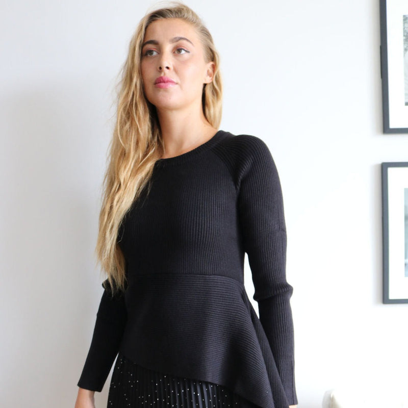 Milli Crewneck Sweater | Black  [Final Sale]