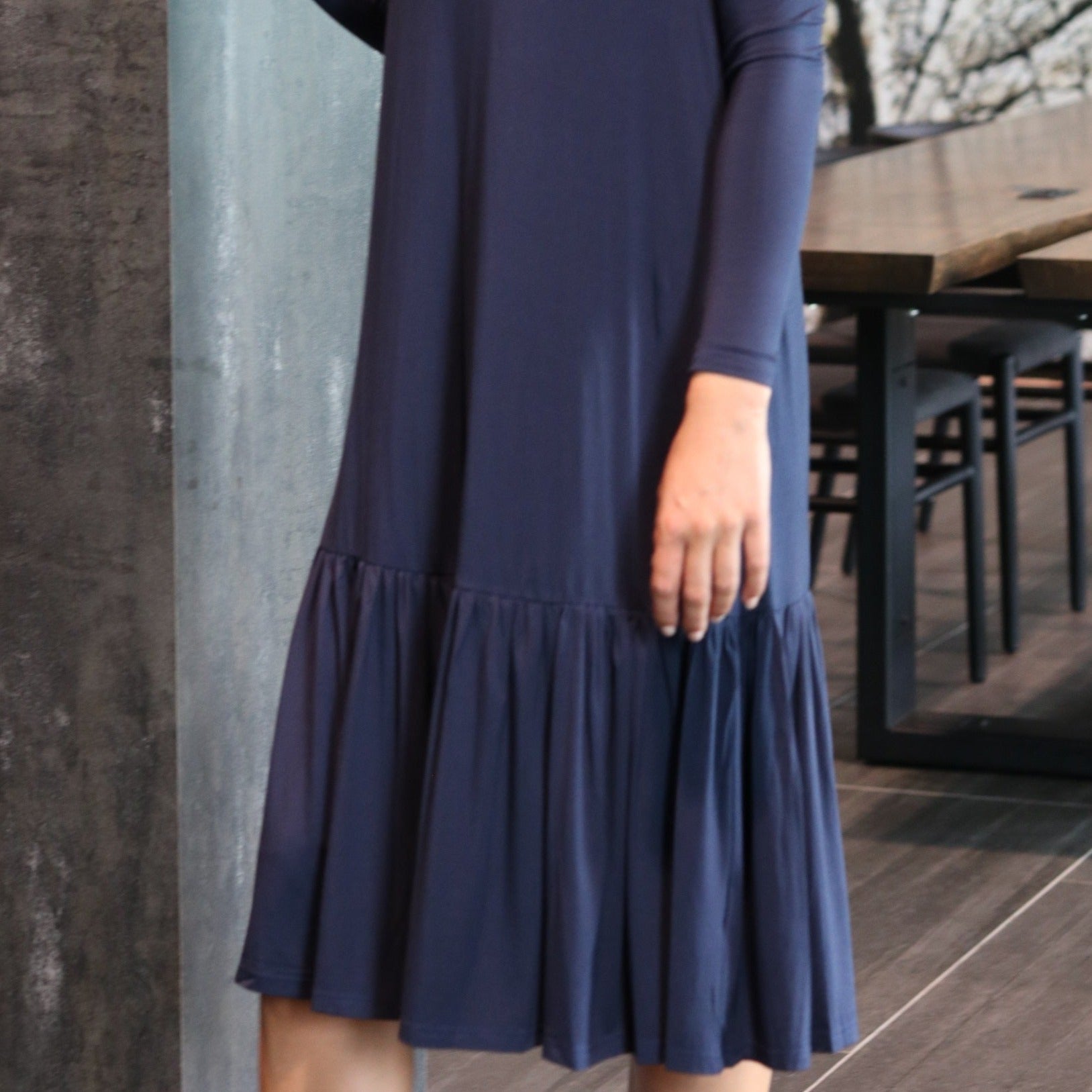 Turtleneck Dress | Navy [Final Sale]
