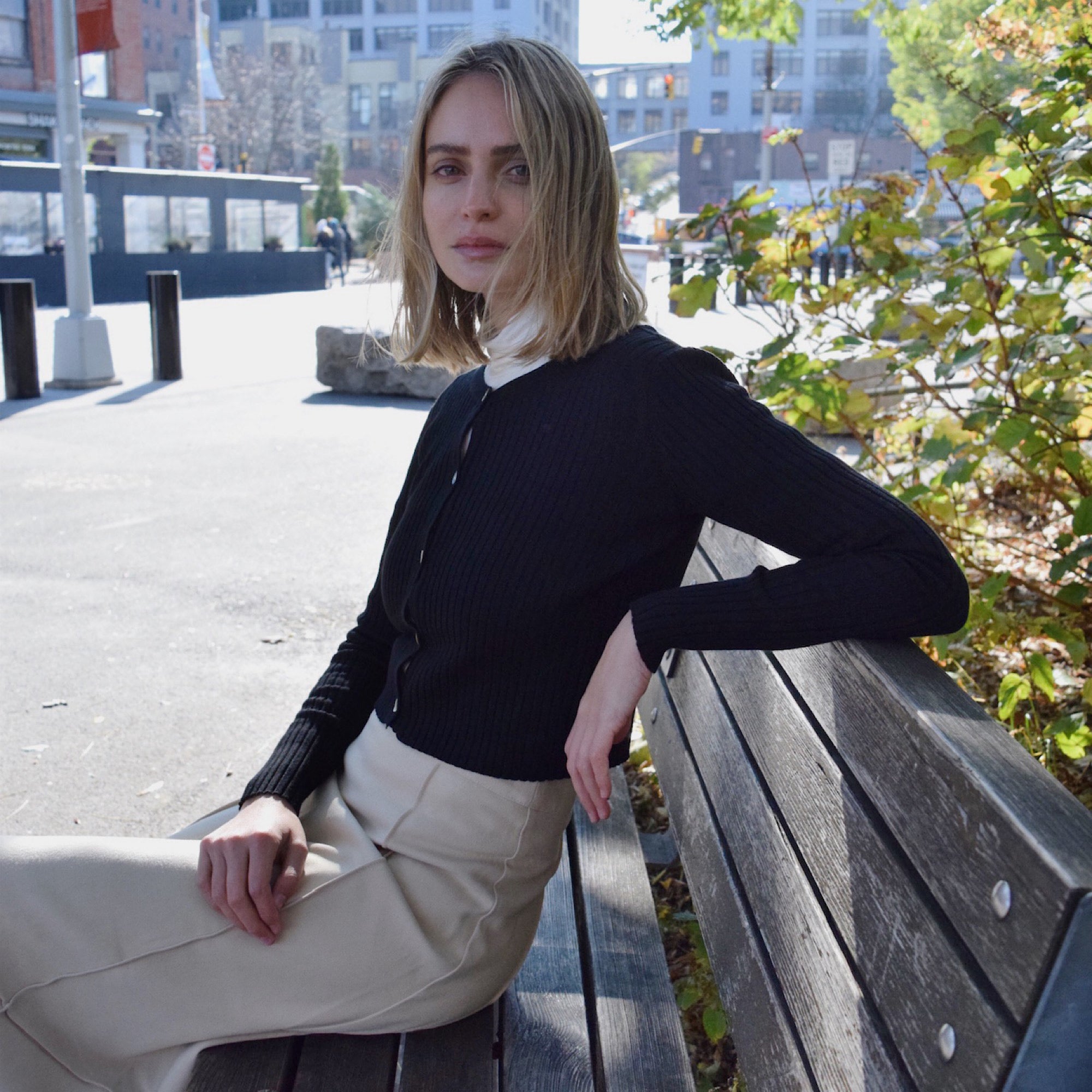 Knit Cardigan | Black