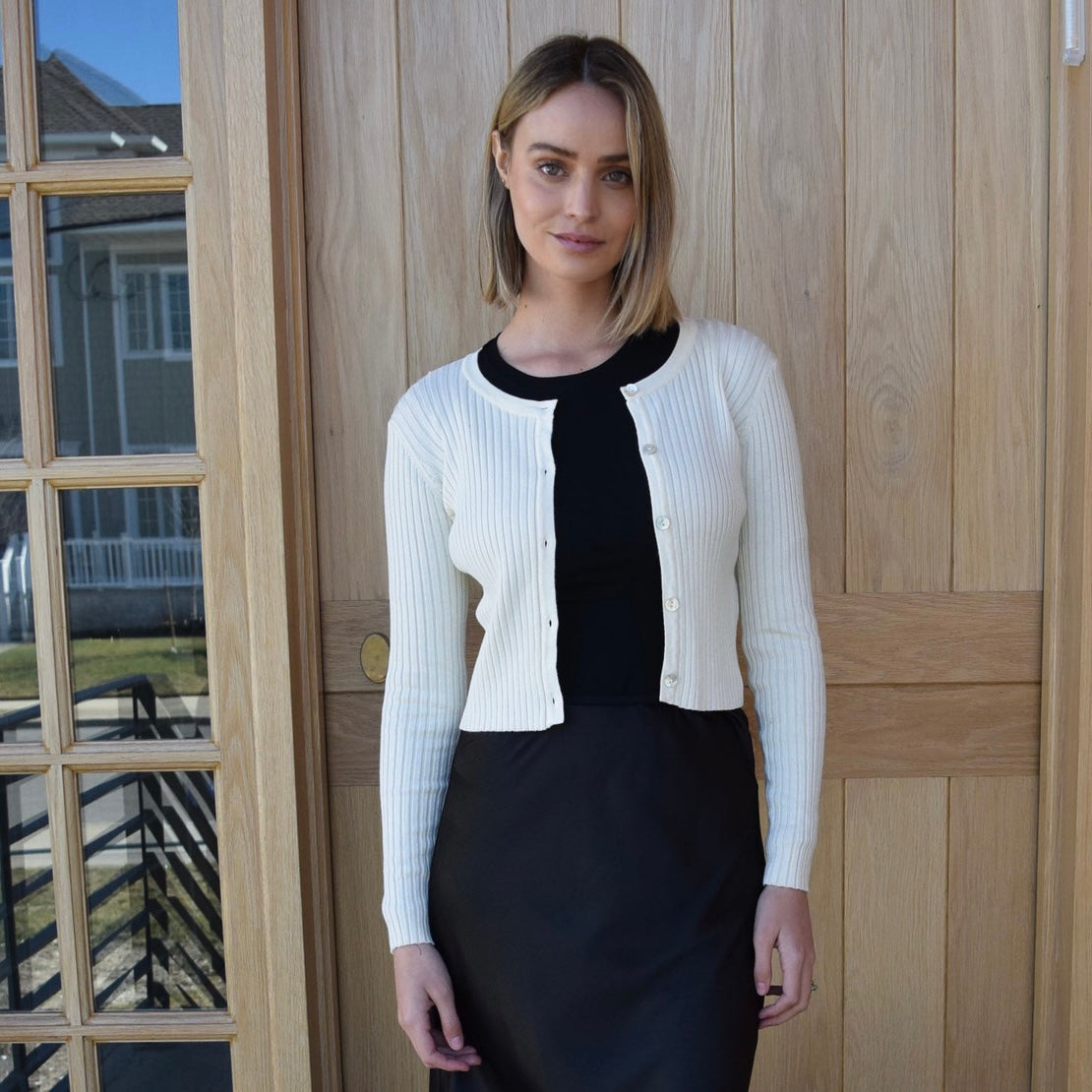 Knit Cardigan | Cream