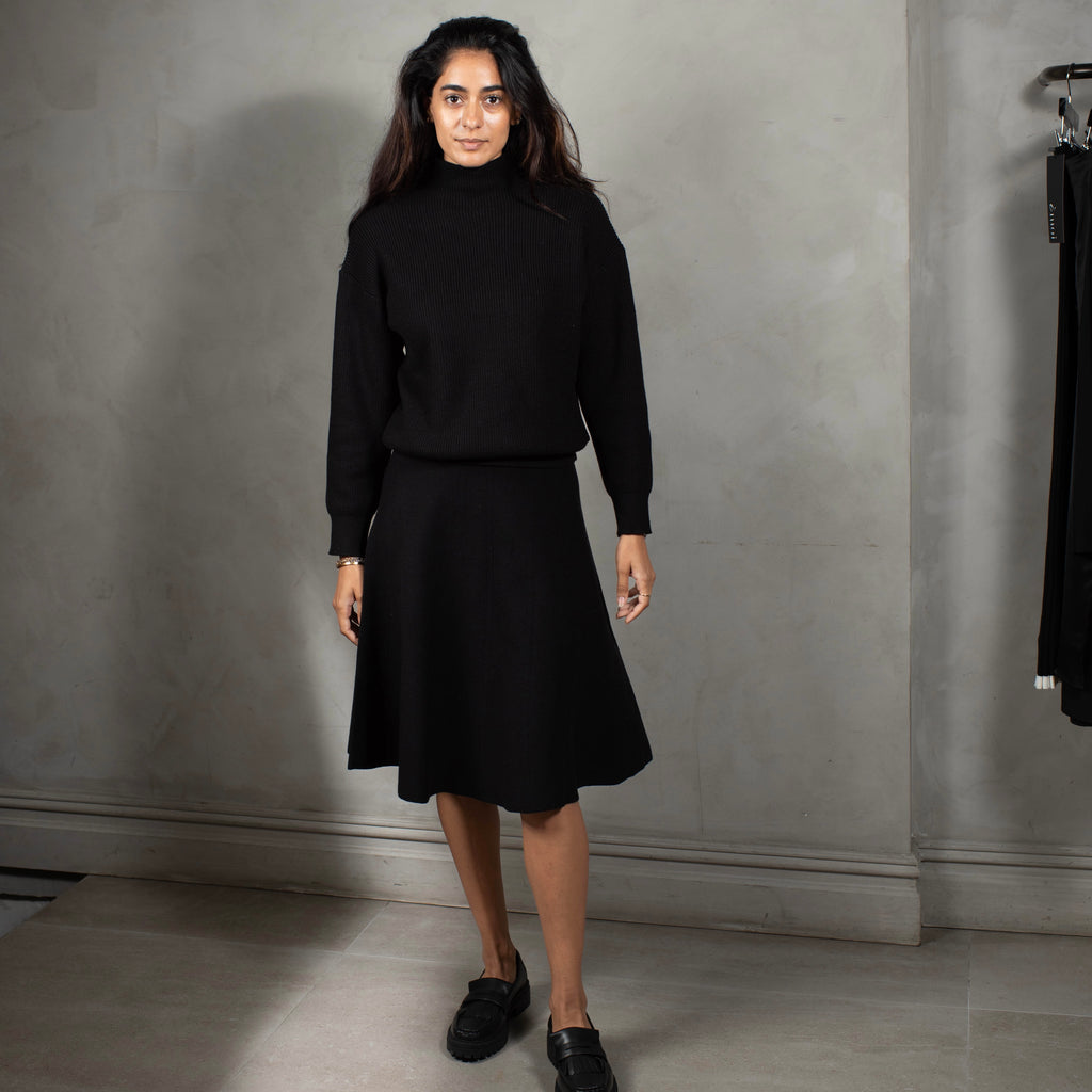 Drop Waist Skirt | Black