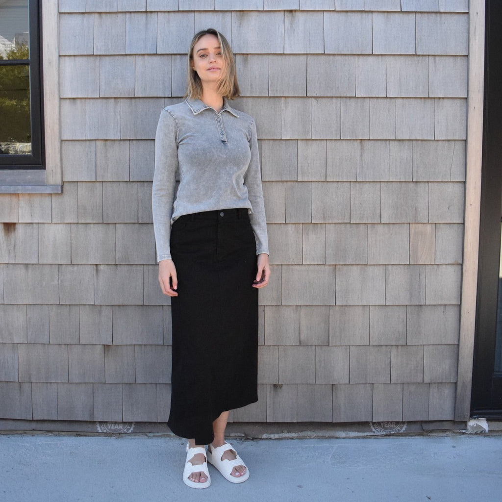 NoHo Denim Maxi | Black [Final Sale]