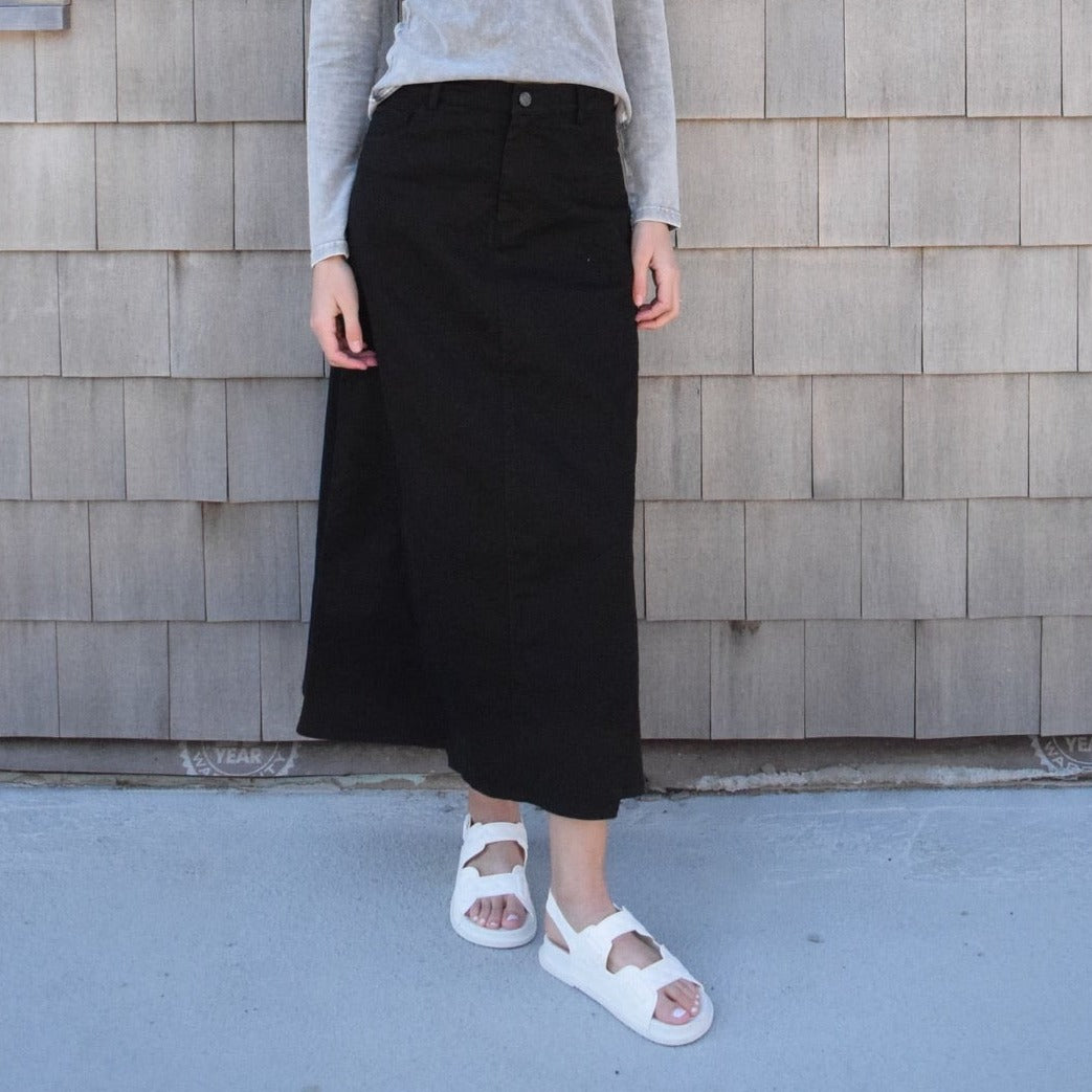 NoHo Denim Maxi | Black [Final Sale]