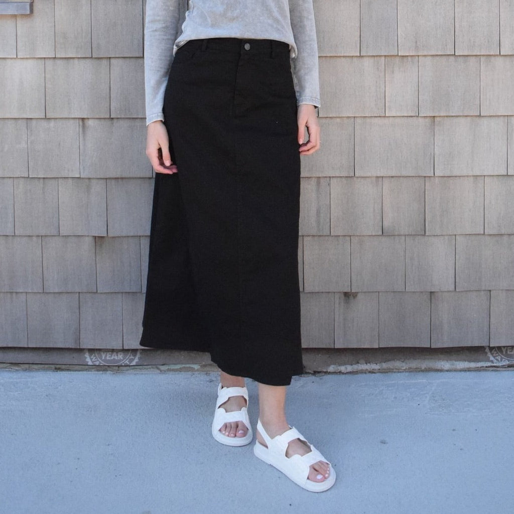 NoHo Denim Maxi | Black [Final Sale]