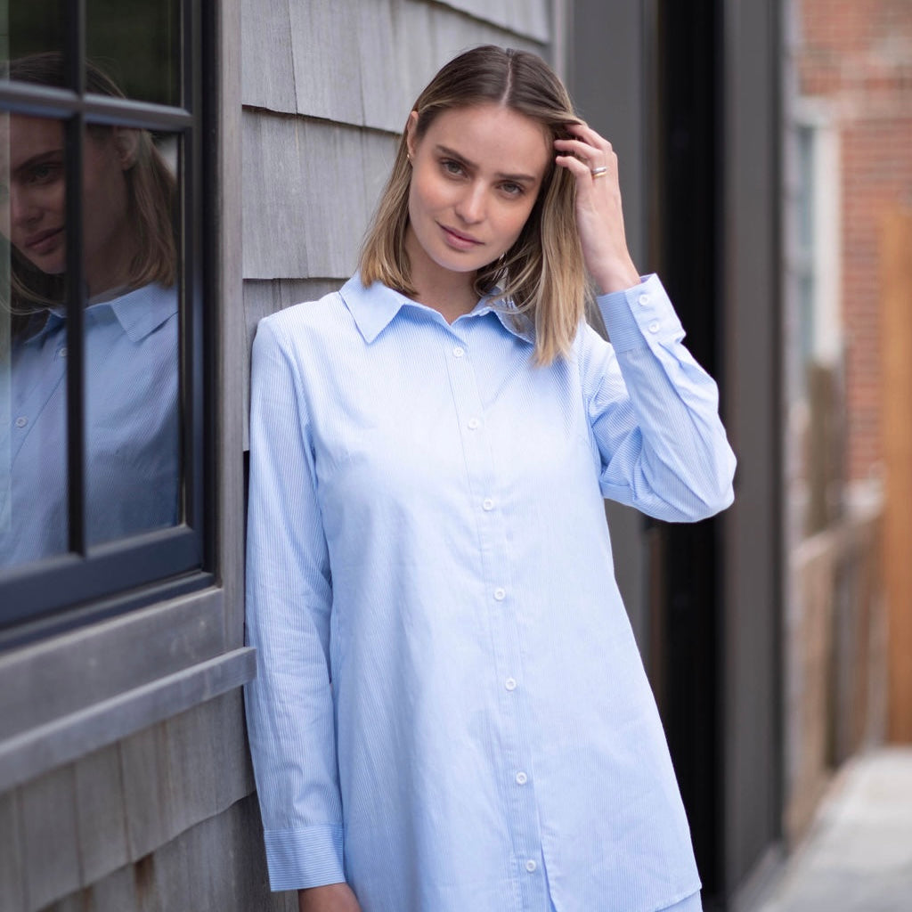 Ruffle shirt dress [Final Sale]