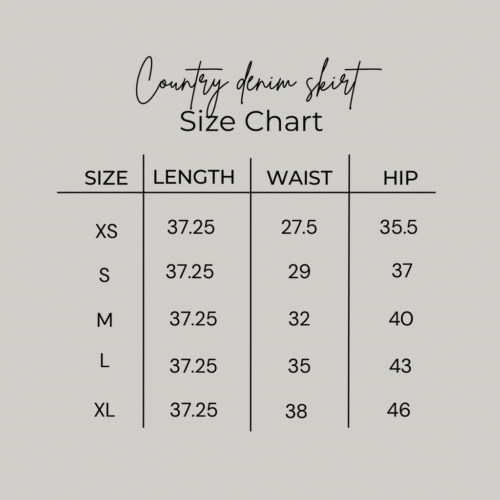 Country Denim Skirt [Final Sale]