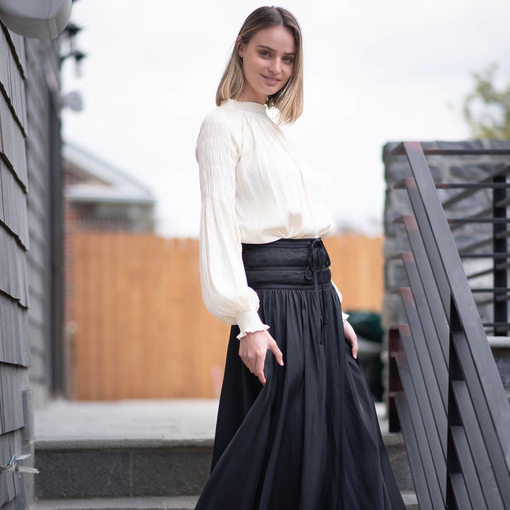 Athena Maxi Skirt | Black [Final Sale]