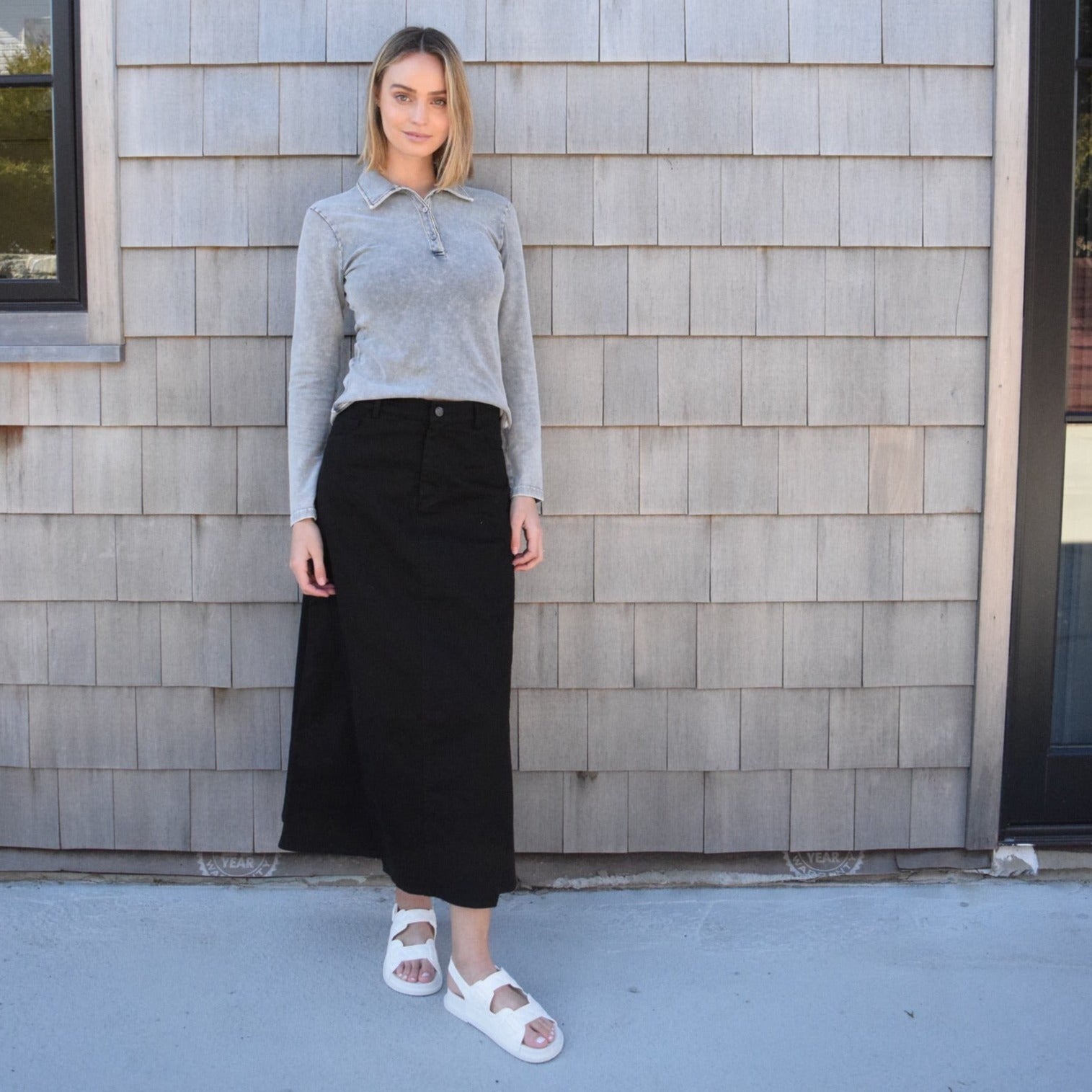 NoHo Denim Maxi | Black [Final Sale]