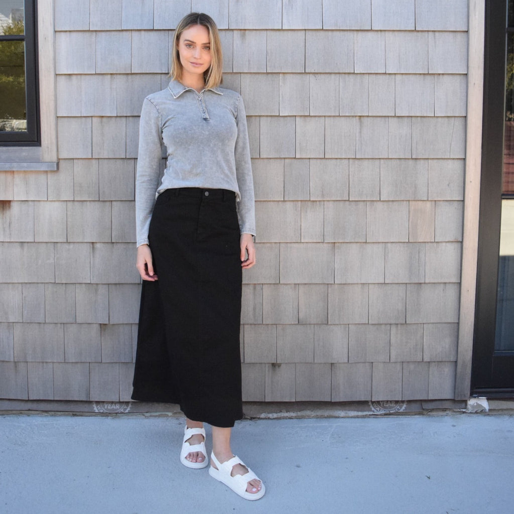 NoHo Denim Maxi | Black [Final Sale]