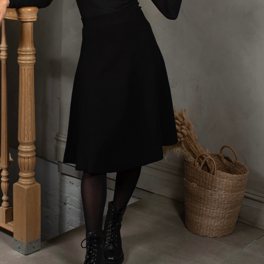 Textured Skater Skirt [Final Sale]