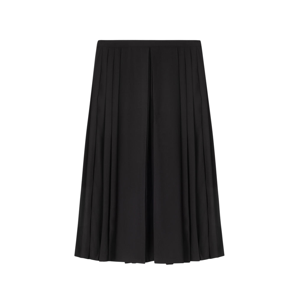 Pleated Panel Skirt | Black [Final Sale]