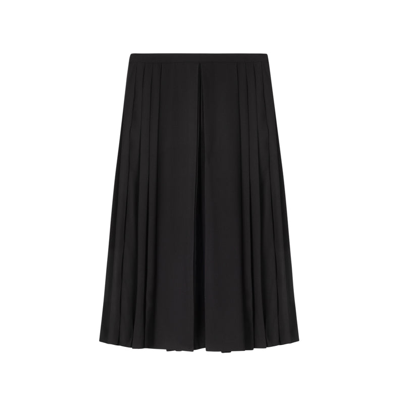 Pleated Panel Skirt | Black [Final Sale]