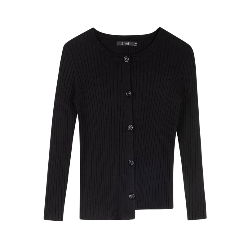 Asymmetrical Sweater | Black
