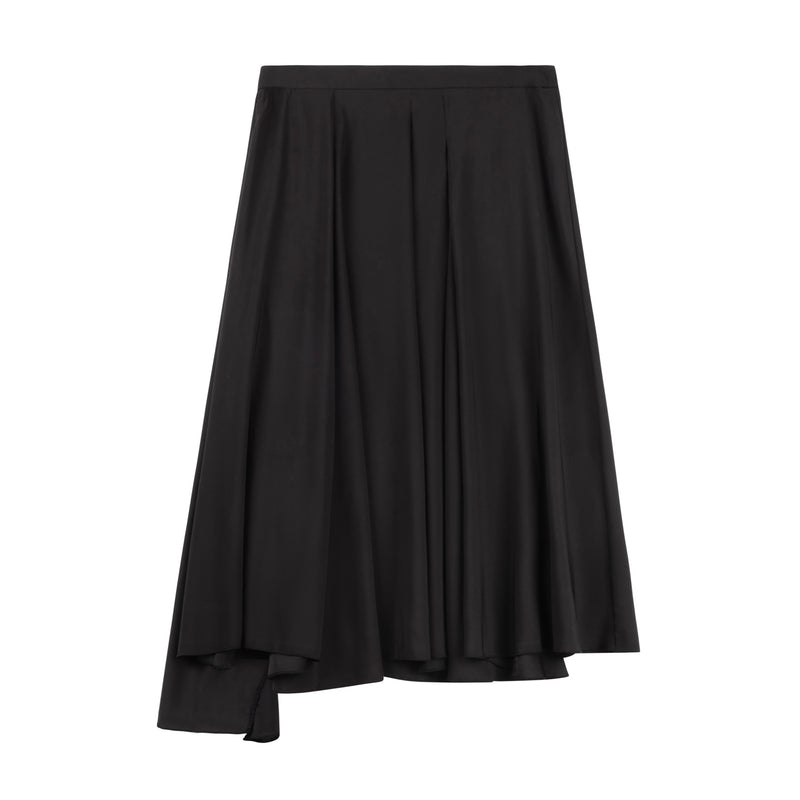 Chiffon Flared Pleated Skirt [Final Sale]