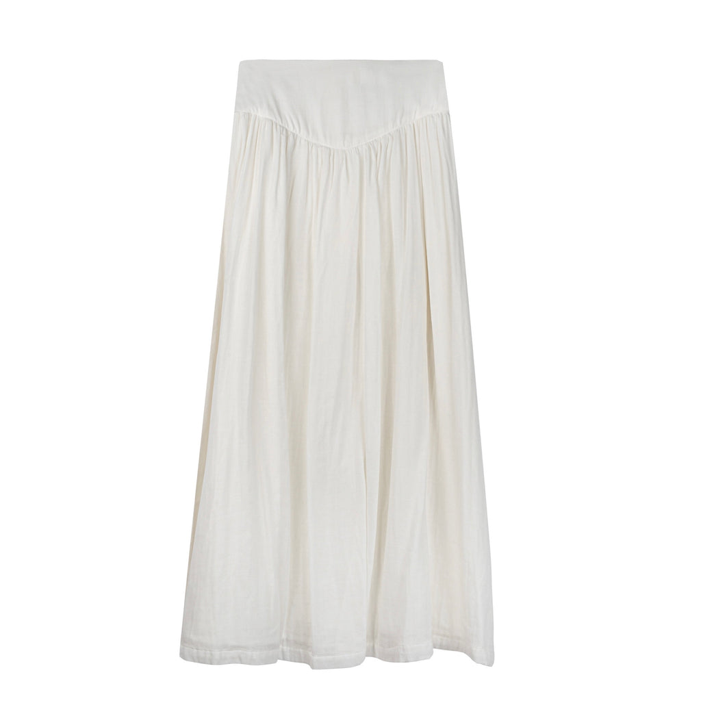 Yoke Linen Maxi | White [Final Sale]