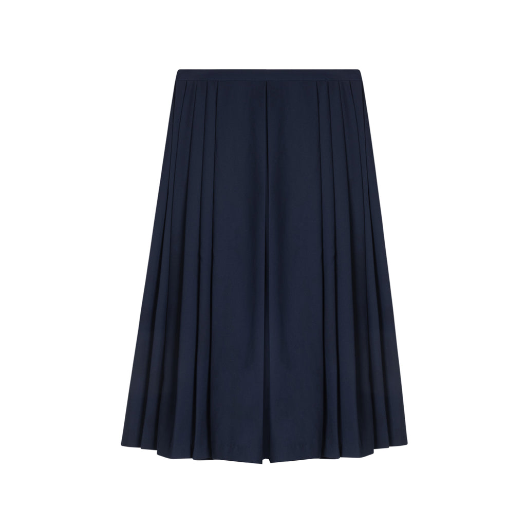 Pleated Panel Skirt | Navy [Final Sale]