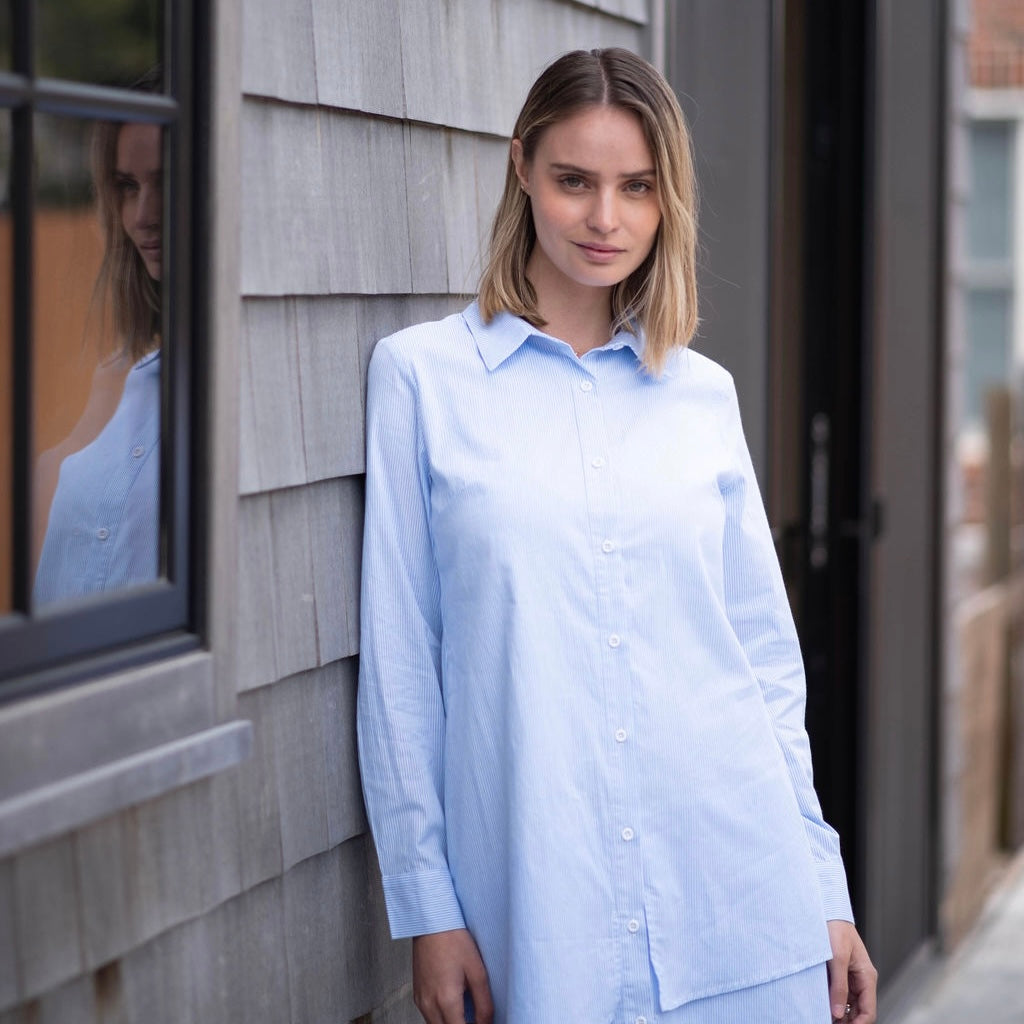Ruffle shirt dress [Final Sale]